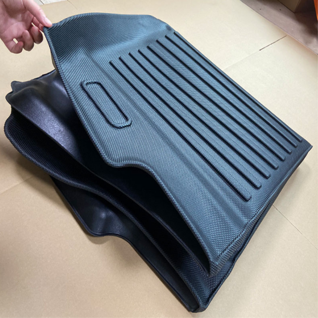 Model 3 – Bagasjeromsmatte trunk 2019-2023 – sett ovenfra