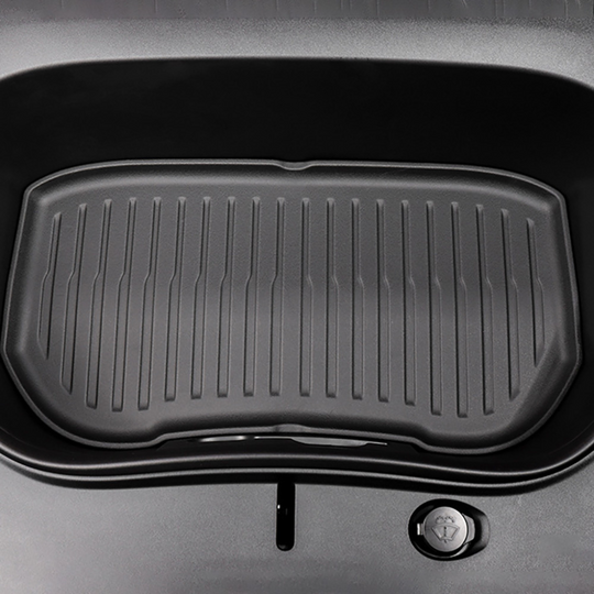 Model 3 – Bagasjeromsmatte frunk TPE Highland – sett ovenfra