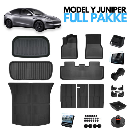 Full pakke gulvmatter – Tesla Model Y Juniper - bilde 1
