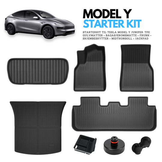 Starter Kit gulvmatter – Tesla Model Y Juniper - bilde 1