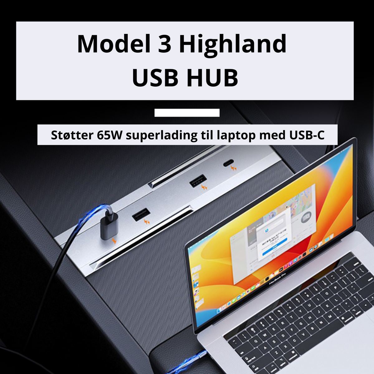 USB-hub Tesla Model 3 Highland