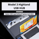 USB-hub Tesla Model 3 Highland